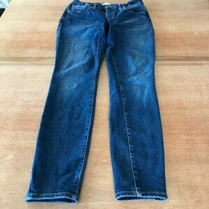 Good American Good Legs Jeans Women 8/29 Blue Mid Rise Medium Wash Preppy 16609